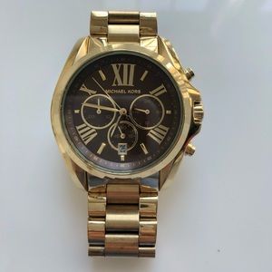 Gold and brown Michael Kors Watch